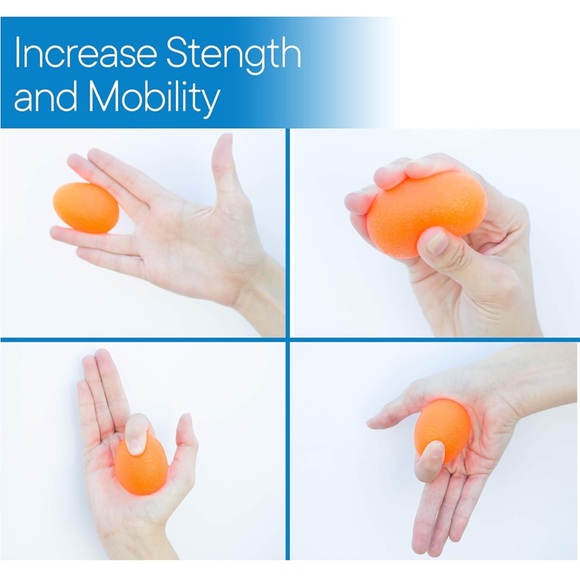 RMS 4-Pack Hand Exercise Balls - Physical & Occupational Therapy Kit. BRAND NEW - Picture 4 of 11
